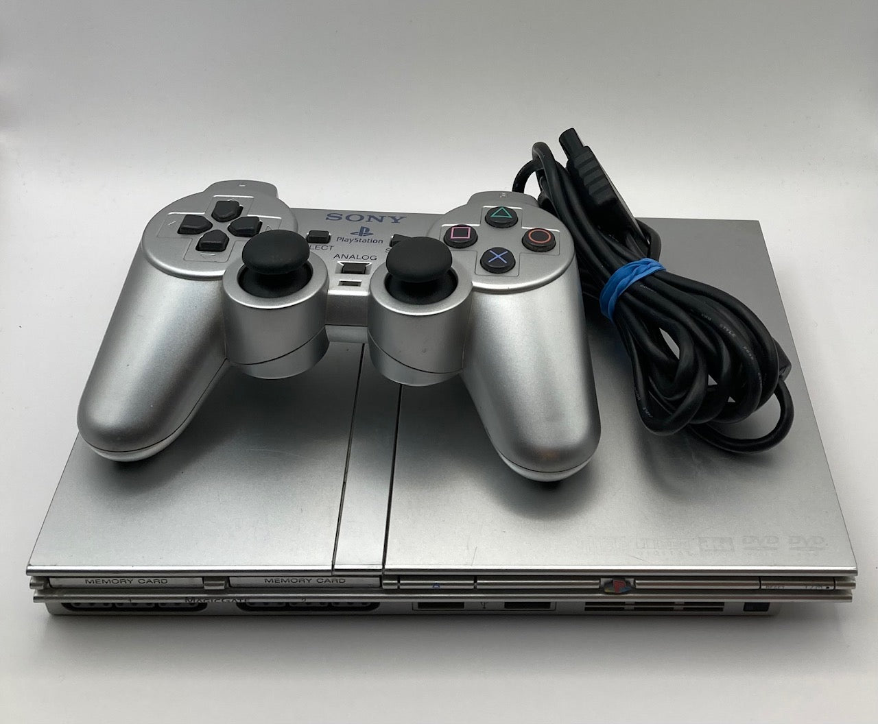 Playstation 2 Konsole Silber slim